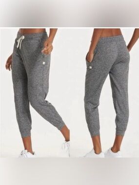 Vuori Heather Gray Women’s Drawstring Performance Jogger Pants Sz XL